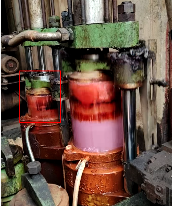 柱塞右側下不去