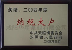 2004年度納稅大戶(hù)